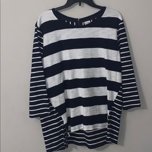 women’s knit stripe shirt
